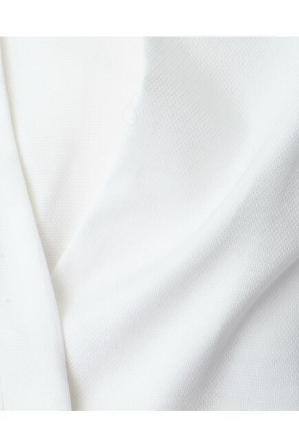 Рубашка хлопковая  белая с воротником стойкой и манжетой под запонки 8870 от byME 