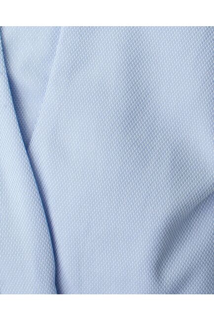 Рубашка хлопковая голубая с воротником стойкой и манжетой под запонки 8871 от byME 