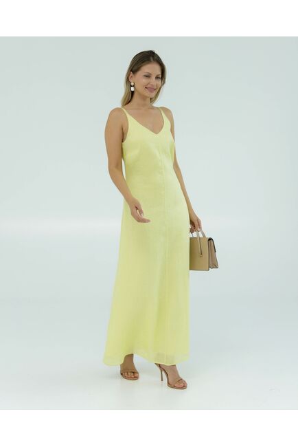 Льняное платье желтое от LW 