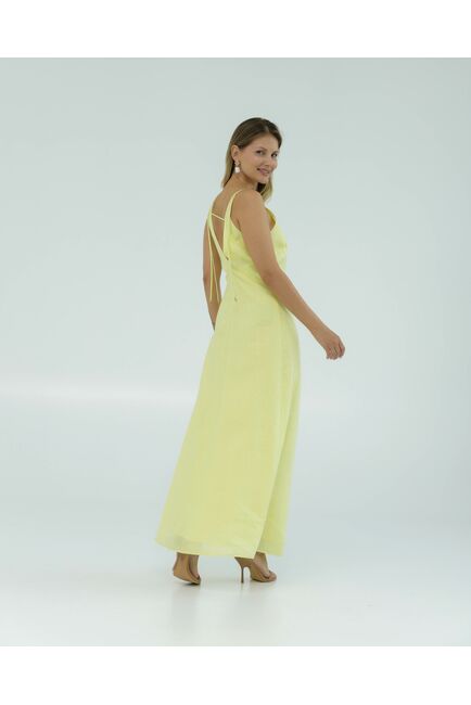 Льняное платье желтое от LW 