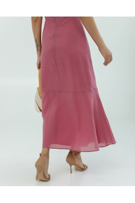 Платье женское розовое из крапивы-025002-pink от LW 