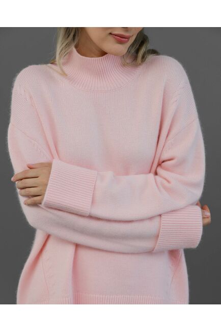 Свитер из шерсти с ангорой в розовом цвете от byME 