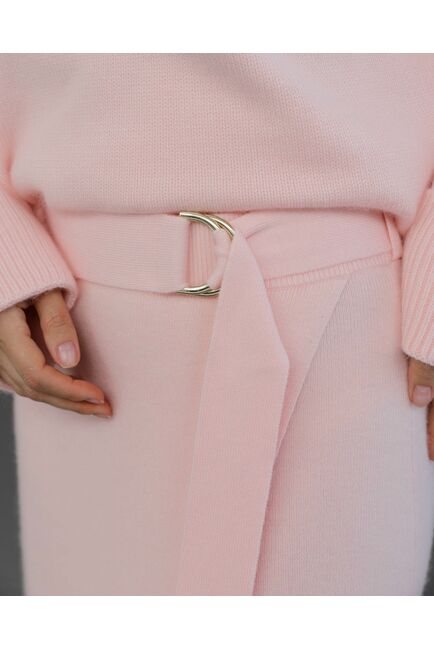 Юбка из шерсти с ангорой в розовом цвете от byME 