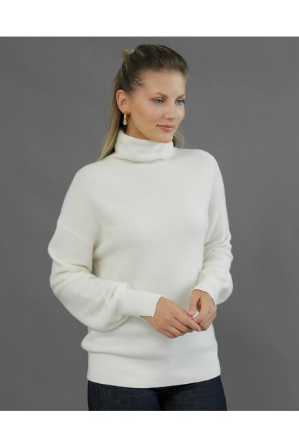 W0015W001 Джемпер из шерсти молочный от byME 