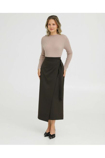Юбка цвета кофе - 035016 от LW 