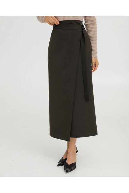 Юбка цвета кофе - 035016 от LW 