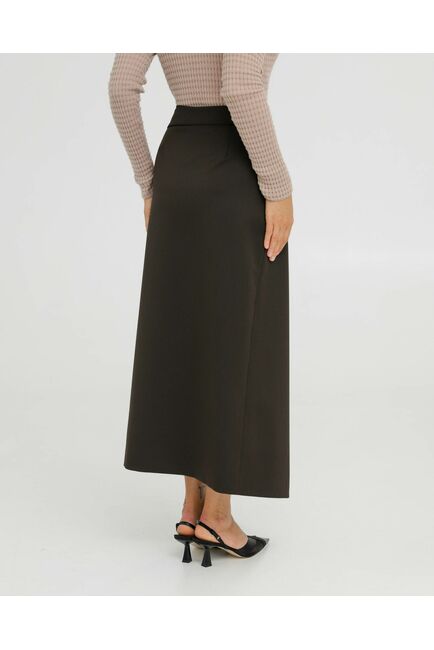 Юбка цвета кофе - 035016 от LW 