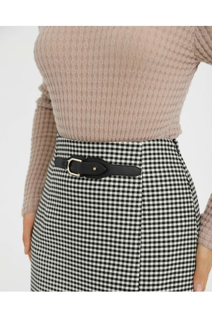 Юбка женская прямая с разрезом - 035073 от LW 