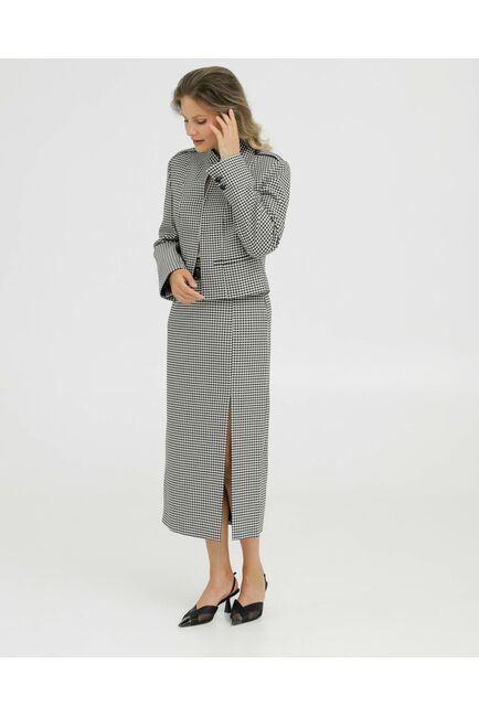 Юбка женская прямая с разрезом - 035073 от LW 