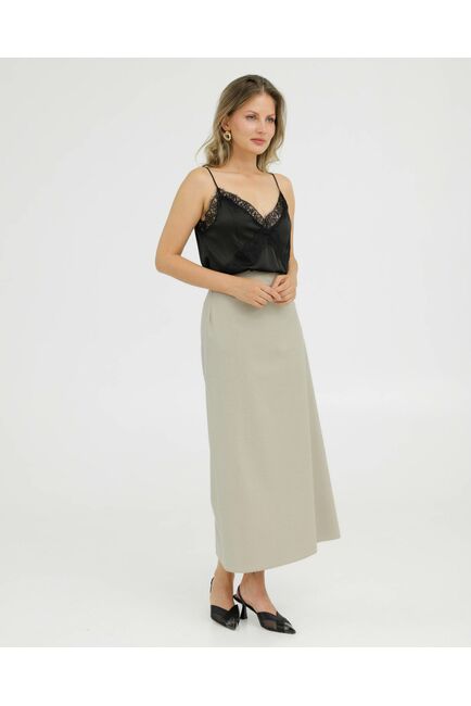 Юбка цвет бежевый - 035095 от LW 