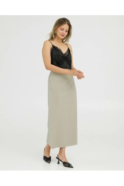 Юбка цвет бежевый - 035095 от LW 