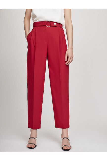 Брюки женские с защипами брусничные CA-2-1650261-357 от byME 