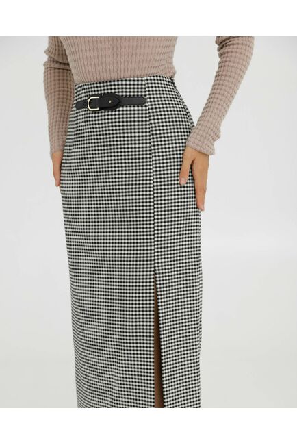 Юбка женская прямая с разрезом - 035073 от LW 