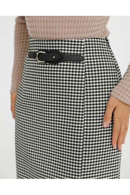 Юбка женская прямая с разрезом - 035073 от LW 