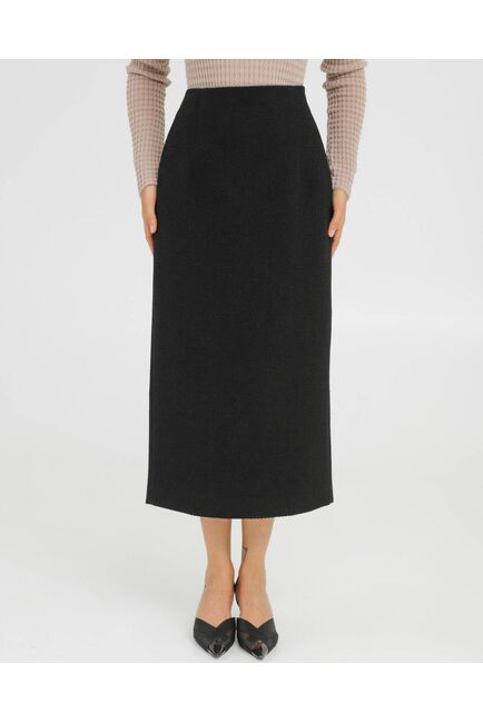 Юбка черная прямая  - 035076 от LW 