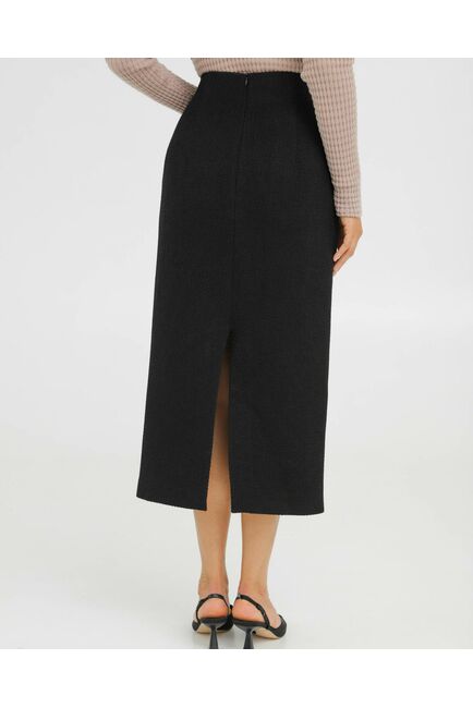 Юбка черная прямая  - 035076 от LW 