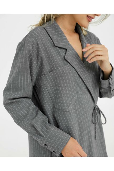 Жакет серый в полоску  - 125030 от LW 