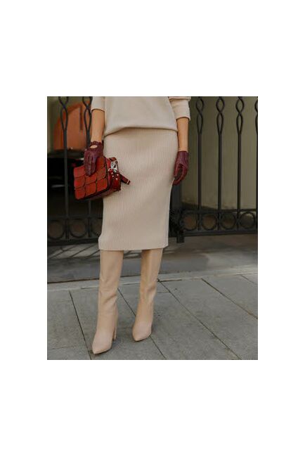 G002BSD314 Юбка Бежевый от byME 