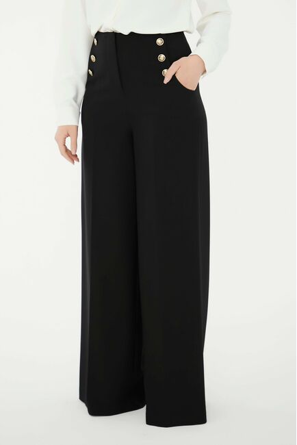 Брюки женские чёрного цвета  -5373-308 BLACK от SHN 