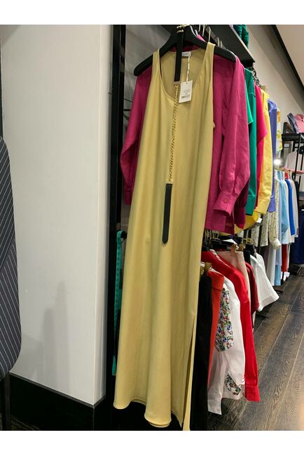 Платье женское жёлтое из района-025252 от LW 