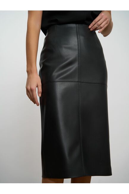Юбка-карандаш из экокожи черная - 0-91200629 от byME 