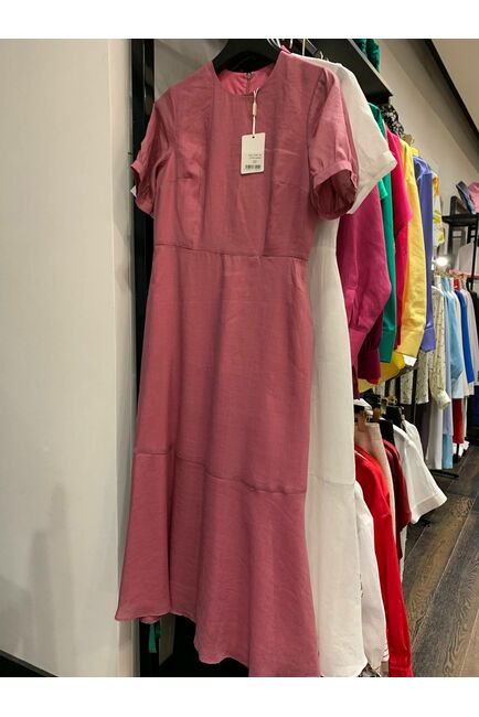 Платье женское розовое из крапивы-025002-pink от LW 