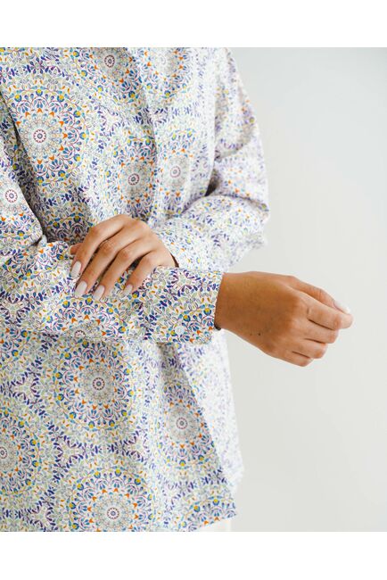 Женская рубашка с универсальным манжетом  8547 от byME 