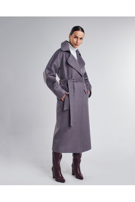 Пальто A084 Ворс Omega Никель от Doroteya 