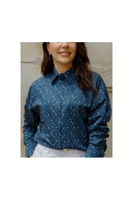 Женская рубашка в оверсайз силуэте - 8183 от byME 