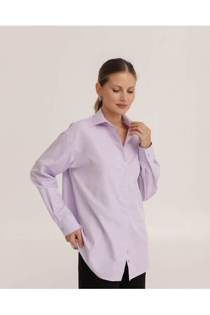 Рубашка бамбуковая фиолетовая - 8949 от byME 
