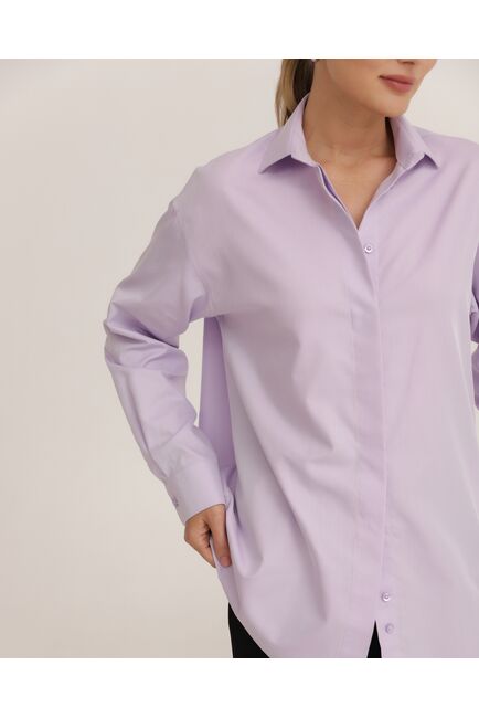 Рубашка бамбуковая фиолетовая - 8949 от byME 