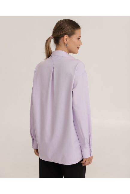 Рубашка бамбуковая фиолетовая - 8949 от byME 
