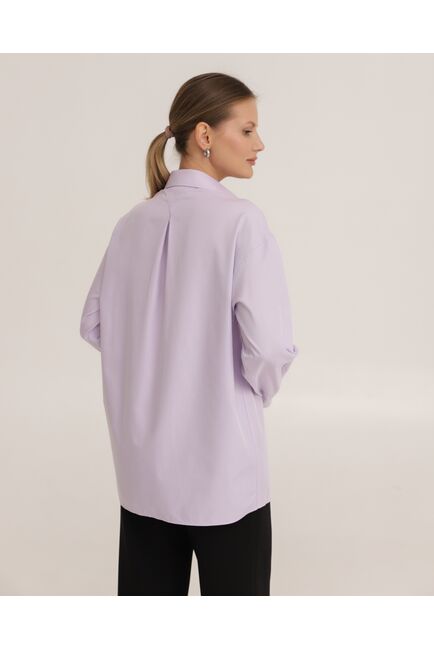 Рубашка бамбуковая фиолетовая - 8949 от byME 