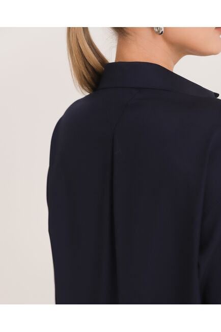 Рубашка из бамбука синяя - 8952 от byME 