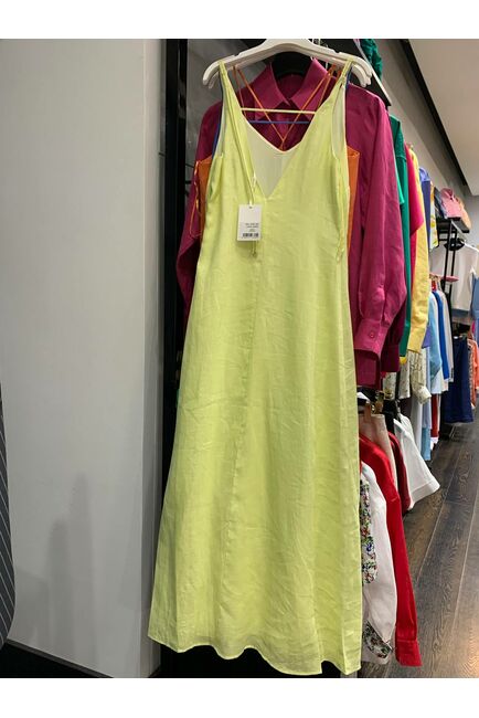 Льняное платье желтое от LW 