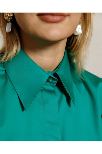 Женская рубашка зеленый цвет Lush Meadow - 8675 от byME 