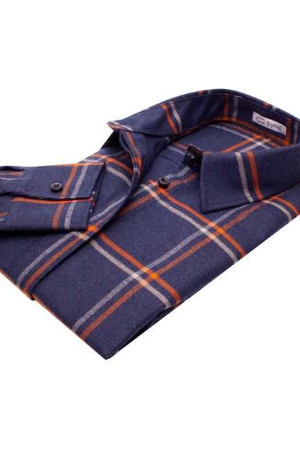 Женская рубашка в оверсайз силуэте в клетку - 8148 от byME 