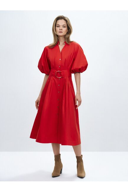 Платье с широким поясом от byME 