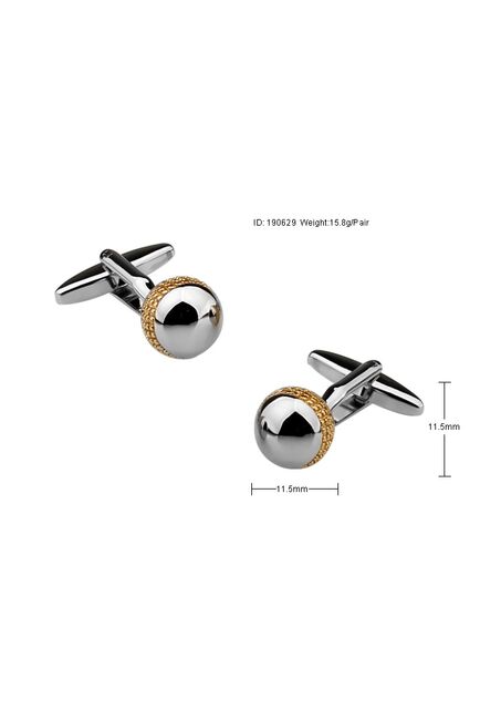 Запонки круглые - 190629 от  