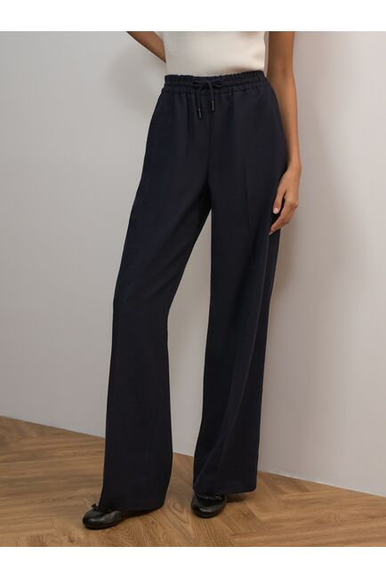 Брюки женские свободные тёмно-синие от byME 