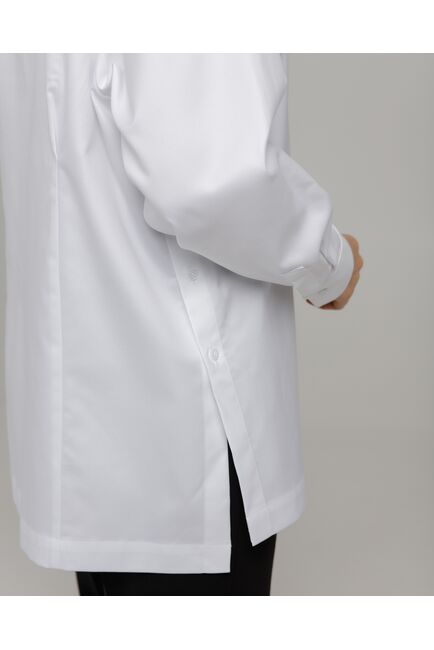 Женская рубашка белая фактура полоска - 8755 от byME 