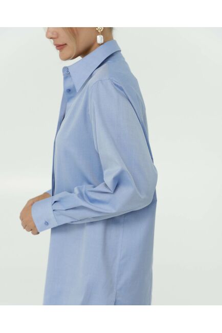 Женская рубашка в прямом силуэте с универсальной манжетой от byME 