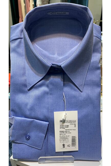 Женская рубашка в прямом силуэте с универсальной манжетой от byME 