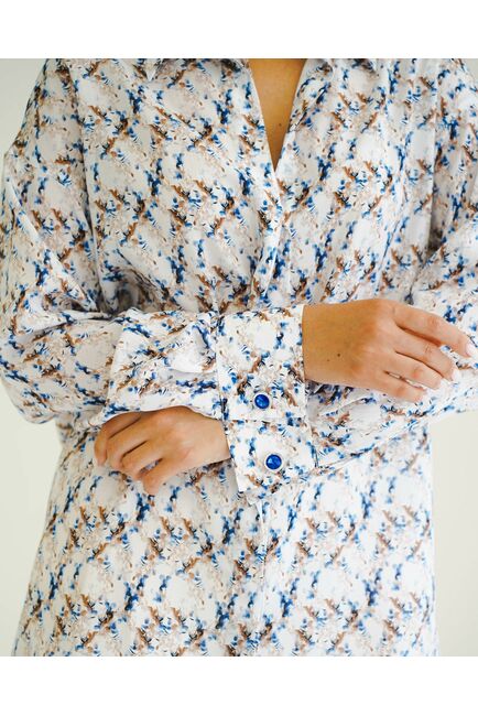 Женская рубашка под пуговицу - 8508 от byME 