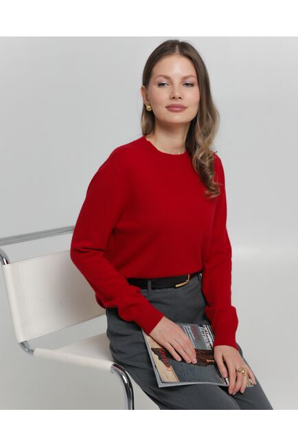 Джемпер из кашемира красный от byME 