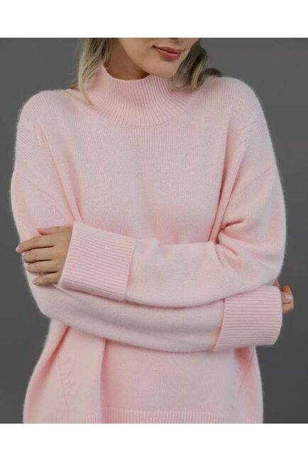 Свитер из шерсти с ангорой в розовом цвете от byME 