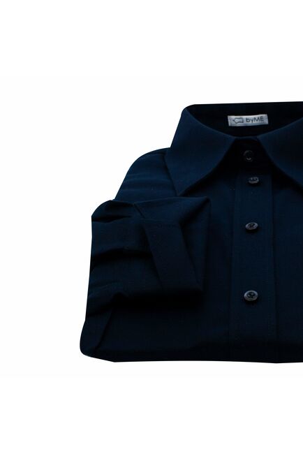 Женская рубашка с универсальным манжетом под пуговицы/запонки - 8189 от byME 