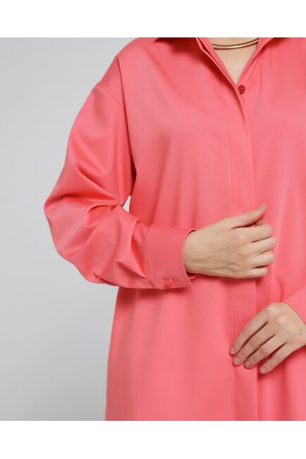 Женская рубашка из бамбука в розовом цвете-8972 от byME 