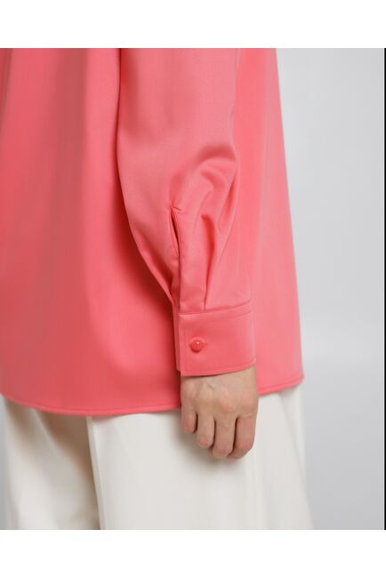 Женская рубашка из бамбука в розовом цвете-8972 от byME 