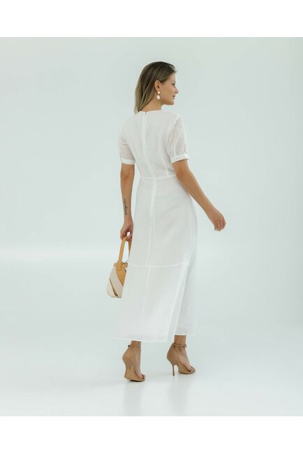 Платье женское белое из крапивы-025002-white от LW 